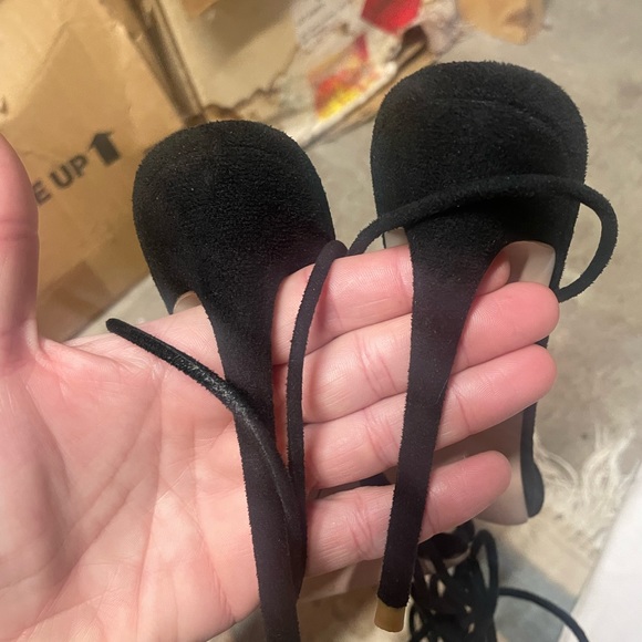 FEMME LA barely there lace up heels - Picture 7 of 11